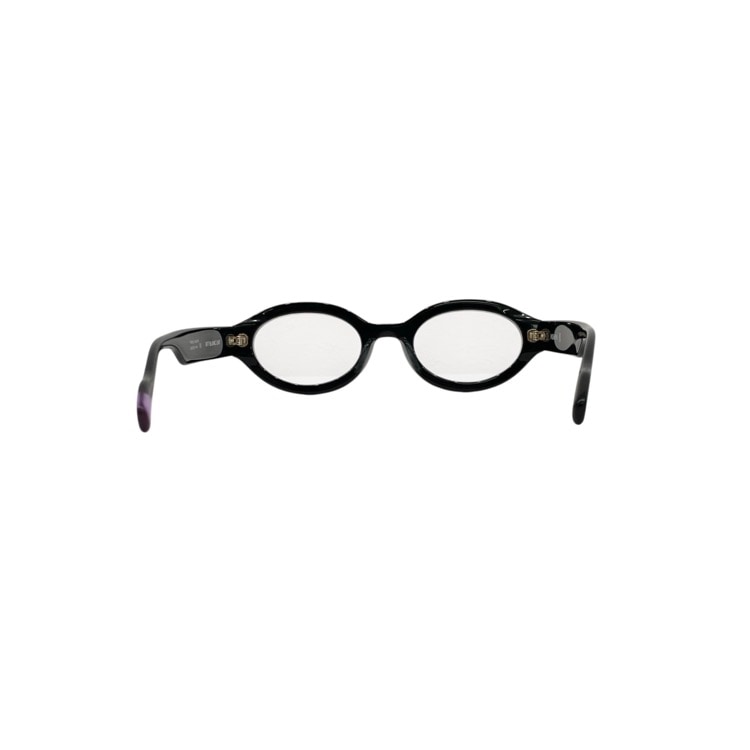 FETICO BLANC OVAL TELEVISION-CUT GLASSES BLANCコラボ オーバルフレーム ブラック FREE FTC252-2002B