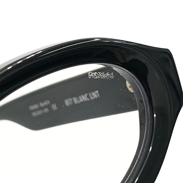 FETICO BLANC OVAL TELEVISION-CUT GLASSES BLANCコラボ オーバルフレーム ブラック FREE FTC252-2002B