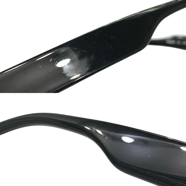 FETICO BLANC OVAL TELEVISION-CUT GLASSES BLANCコラボ オーバルフレーム ブラック FREE FTC252-2002B