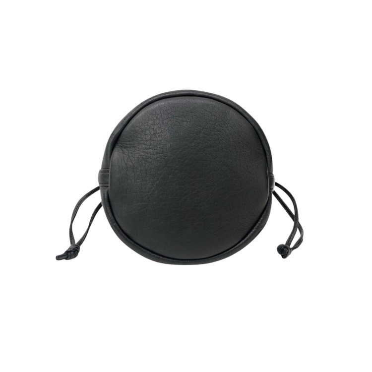Aeta アエタ HANDLE POUCH MINI ディアレザー ハンドルポーチ ミニ ハンドバッグ ブラック DA109