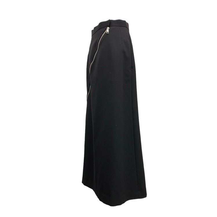 PHOTOCOPIEU フォトコピュー CELIA ZIP-DETAIL LONG SKIRT ジップフレア スカート ブラック 38 242CLA