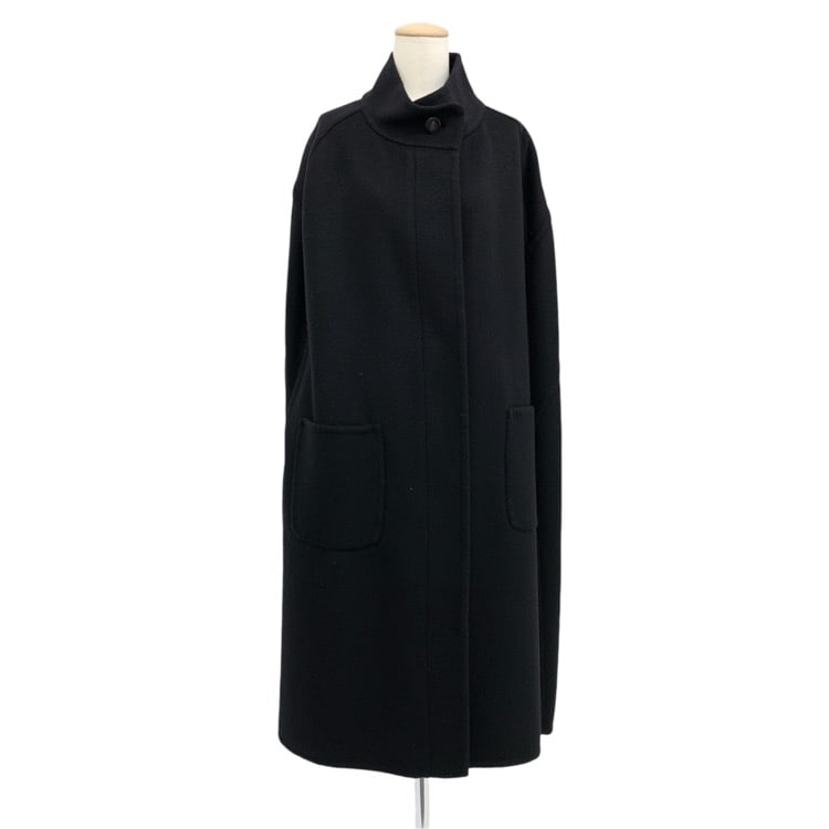 deres デレス Melody Belle coat ウールマントコート ブラック F DER7A