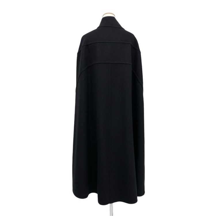 deres デレス Melody Belle coat ウールマントコート ブラック F DER7A