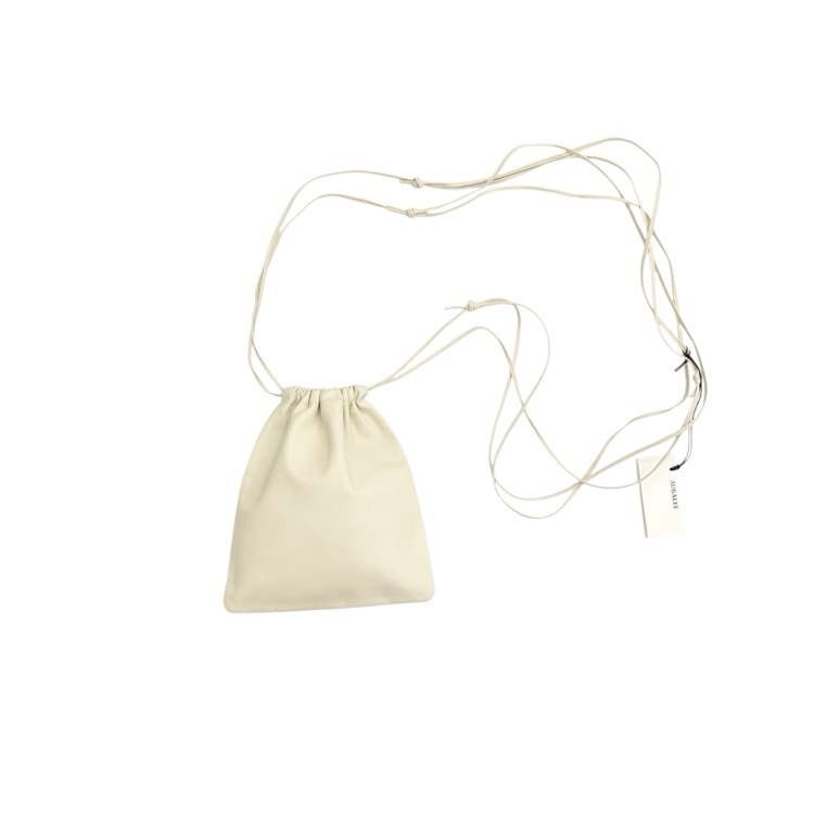 Aeta×AURALEE アエタ LEATHER SQUARE STRING POUCH カウレザー ショルダーポーチバッグ A23AB03AE