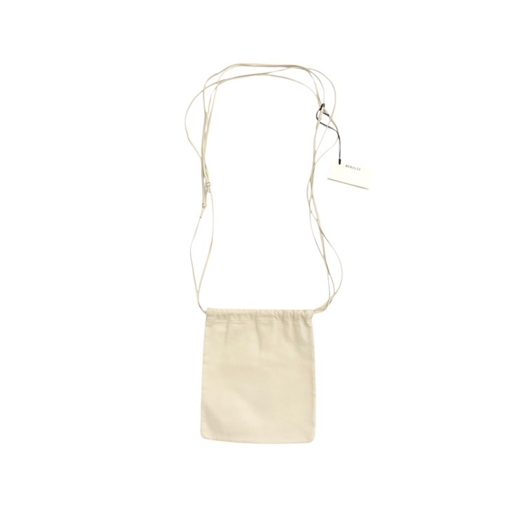 Aeta×AURALEE アエタ LEATHER SQUARE STRING POUCH カウレザー ショルダーポーチバッグ A23AB03AE