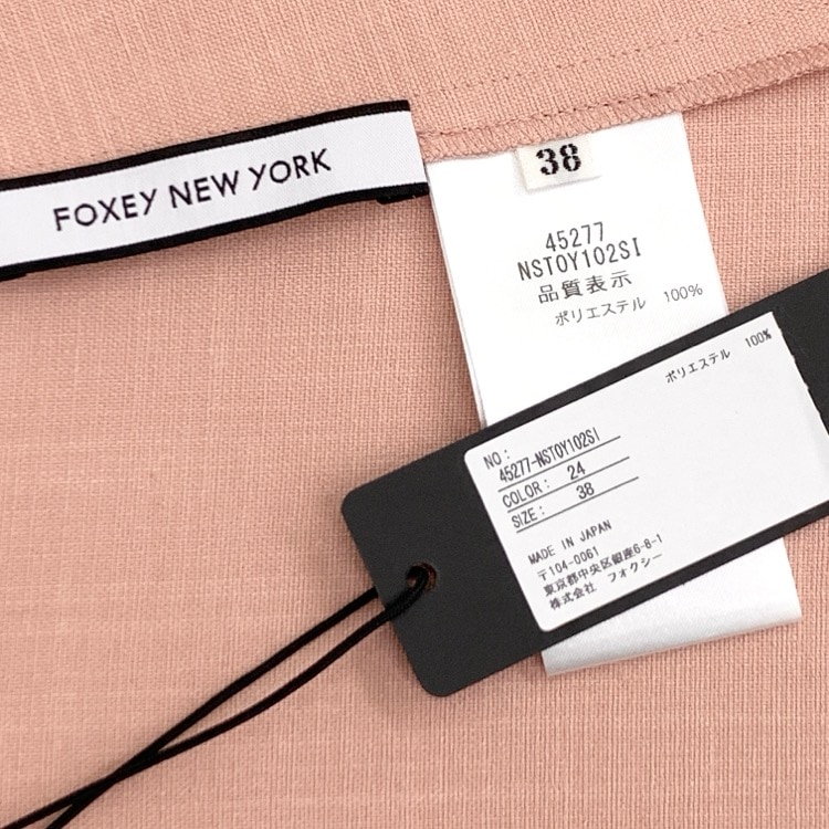 FOXEY NEWYORK フォクシー トップス フラウンスペタル ピンク 24 38 45277-NSTOY