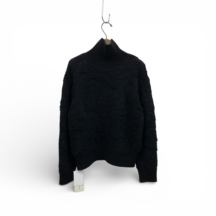 PHOTOCOPIEU フォトコピュー TATE HALF-ZIP SWEATER ハーフジップセーターニット ブラック TU 252TAT