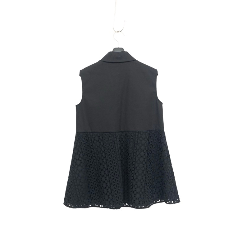FOXEY NEWYORK フォクシー ブラウス イングリッシュガーデン ブラック 38 44223-NSTOE