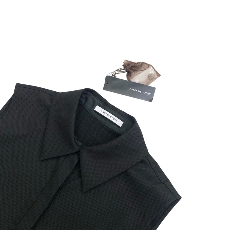 FOXEY NEWYORK フォクシー ブラウス イングリッシュガーデン ブラック 38 44223-NSTOE