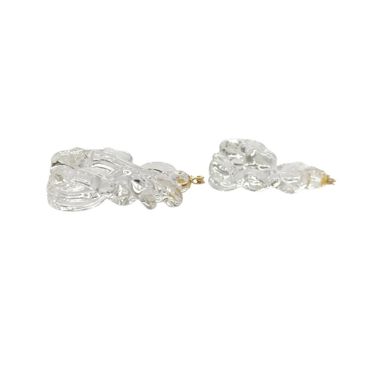 Mame Kurogouchi マメ クロゴウチ Glass Earrings ガラスピアス クリア Mame Kurogouchi マメ クロゴウチ Glass Earrings ガラスピアス クリア