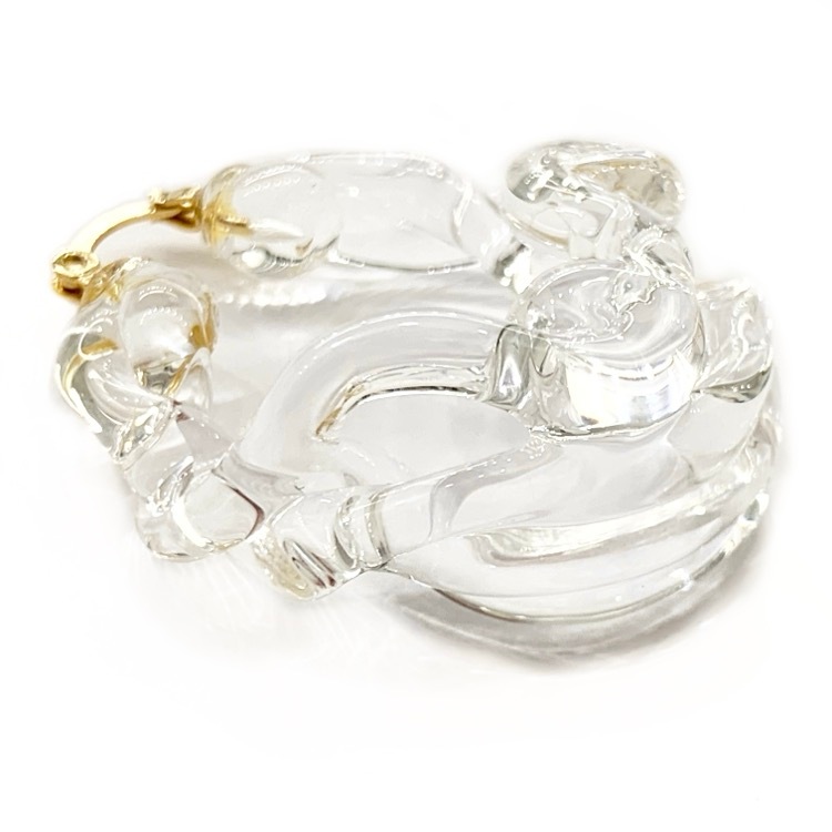 Mame Kurogouchi マメ クロゴウチ Glass Earrings ガラスピアス クリア Mame Kurogouchi マメ クロゴウチ Glass Earrings ガラスピアス クリア