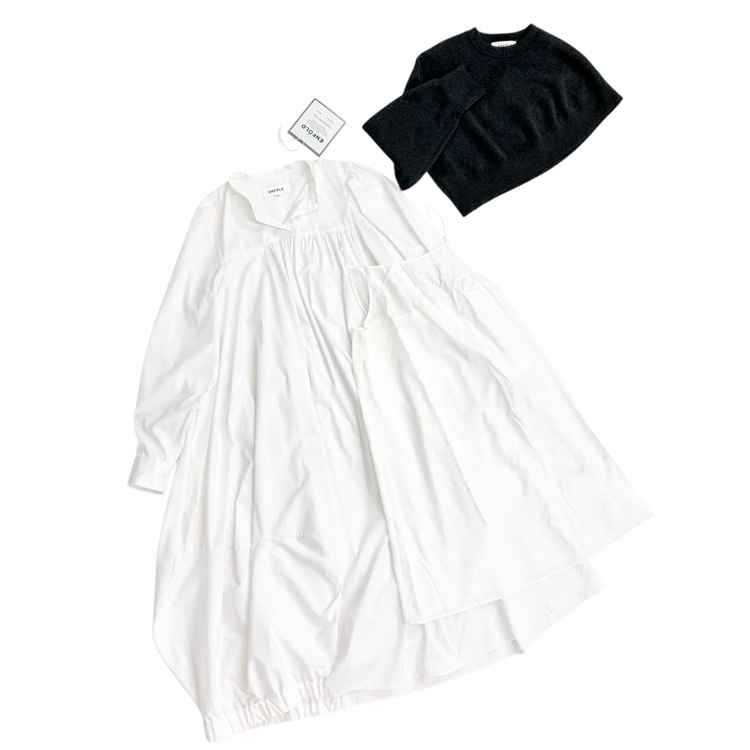 ENFOLD エンフォルド ONE-SHOULDER ASYMMETRY DRESS トップスセット シャツワンピース 38 300GS933-0270