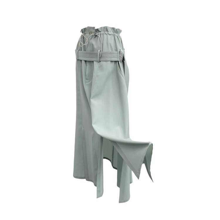 2024SS UJOH ウジョー 6BW OVER SIZE VEST/Cord Belt SKT ベスト＆ベルトスカート U751-V02-100/U751-S01-100