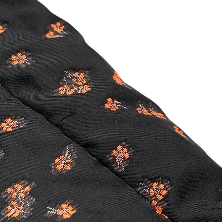 Mame Kurogouchi マメクロゴウチ Osmanthus Motif Jacquard Coat 金木犀モチーフジャガードコート ブラック 2 MM21FW-CO507