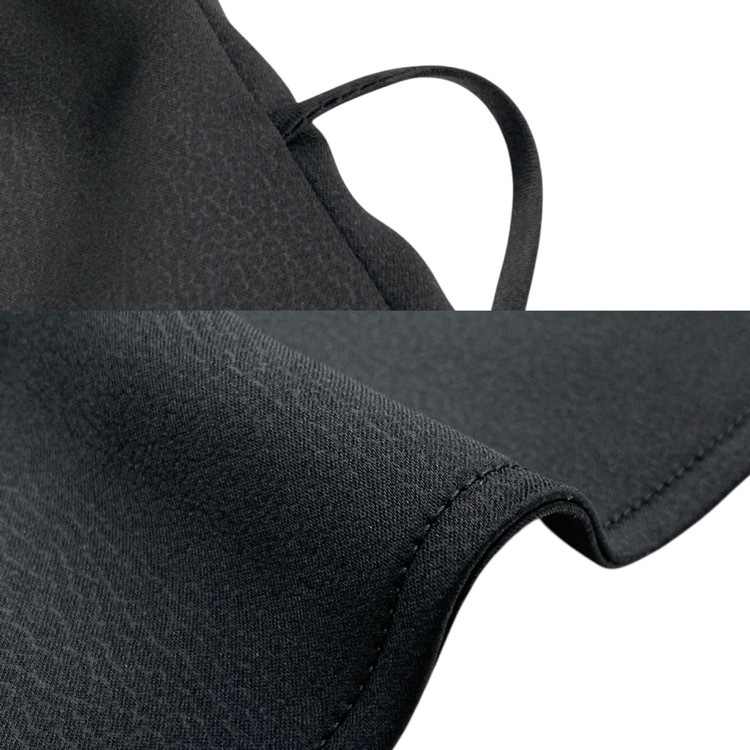 Mame Kurogouchi マメクロゴウチ Embossed Leather Motif Triacetate Top オフショルダー ブラウス ブラック 2 MM25FW-SH055