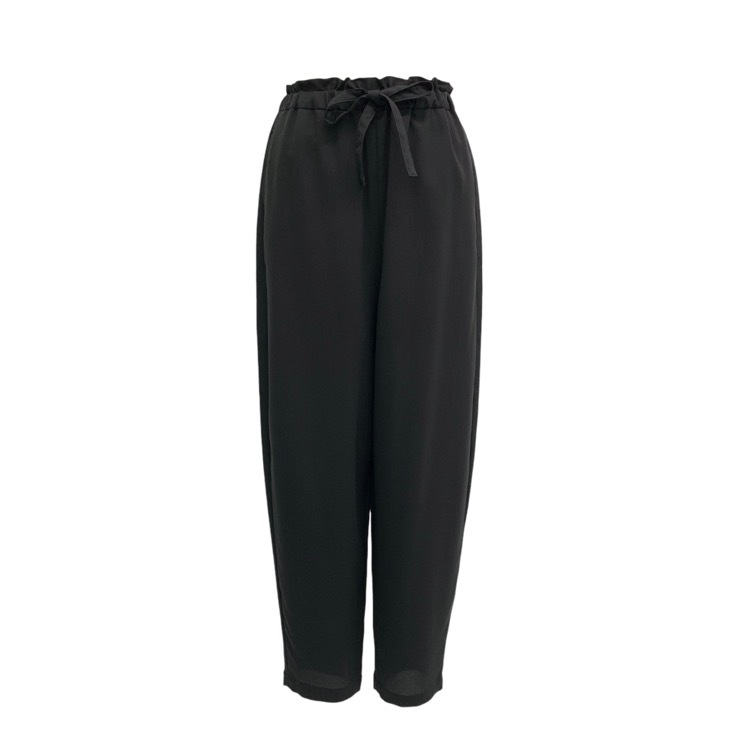 ENFOLD エンフォルド FULL ELASTIC TROUSERS フルエラスティック ジョーゼットパンツ 34 300GS931-1970