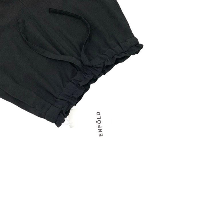 ENFOLD エンフォルド FULL ELASTIC TROUSERS フルエラスティック ジョーゼットパンツ 34 300GS931-1970