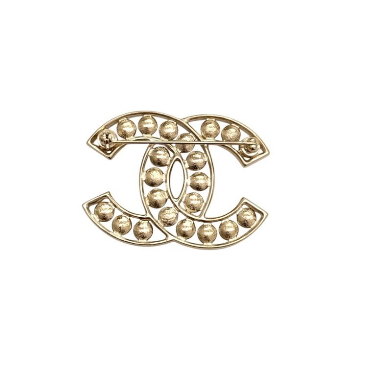 CHANEL シャネル ブローチ パール　CC