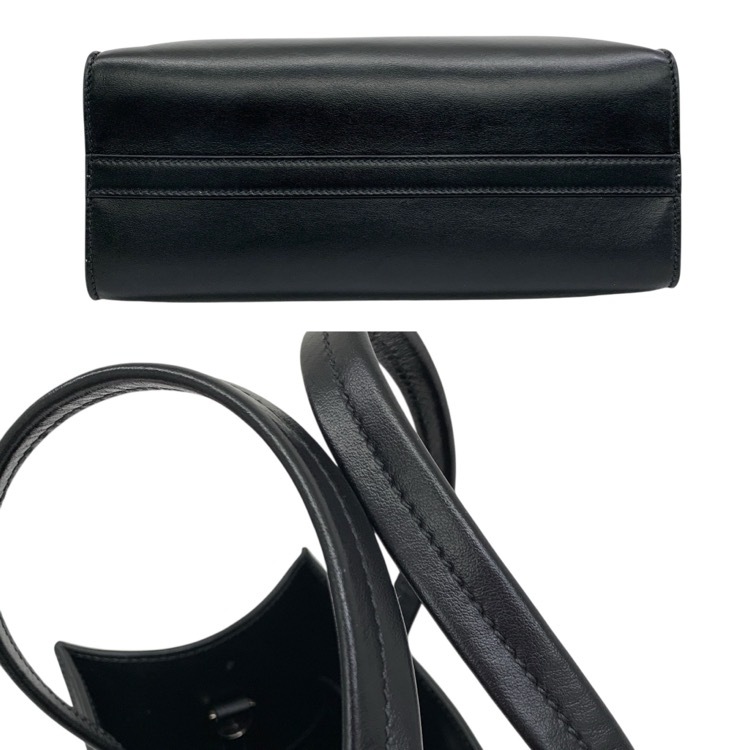 PRADA プラダ トライアングルロゴ 2WAYショルダー付 トートバッグ ブラック 1BG382 RFIDタグ
