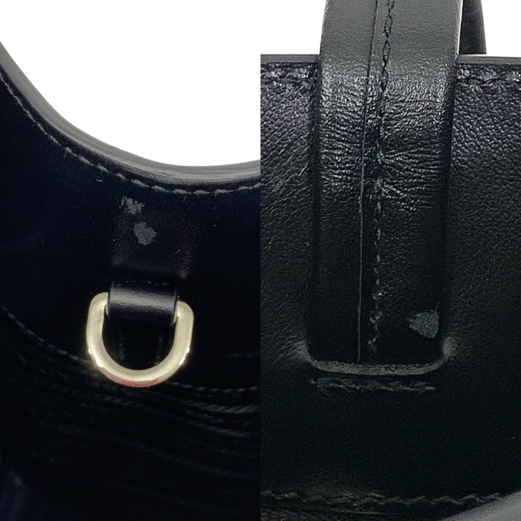 PRADA プラダ トライアングルロゴ 2WAYショルダー付 トートバッグ ブラック 1BG382 RFIDタグ