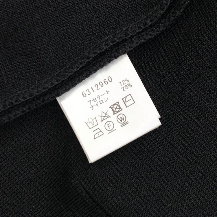 Rene ルネ パールボタン ニットコート ブラック 34 6312960