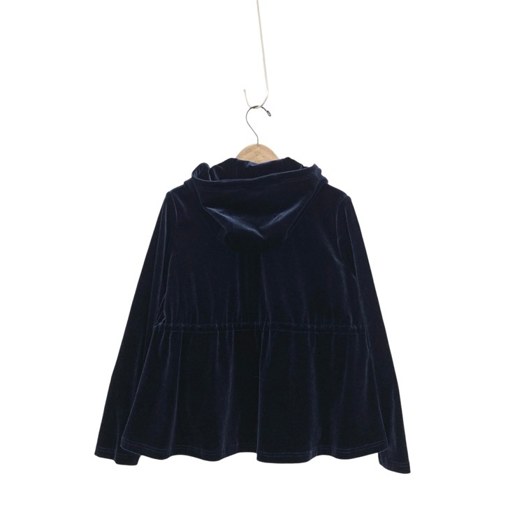 VELOUR NOIR by FOXEY NEWYORK フォクシー カーディガン スポーティベロア ミッドナイトブルー 38 44834-VAJOE