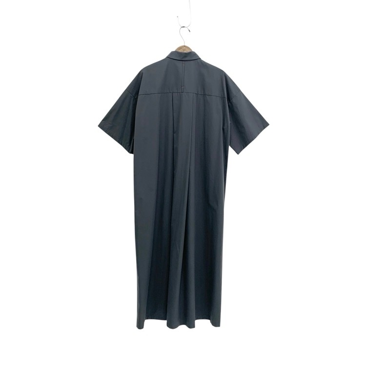 未使用品 nagonstans ナゴンスタンス half-sleeves shirt-dress ハーフスリーブシャツドレスワンピース セメント S 470HA433-0270