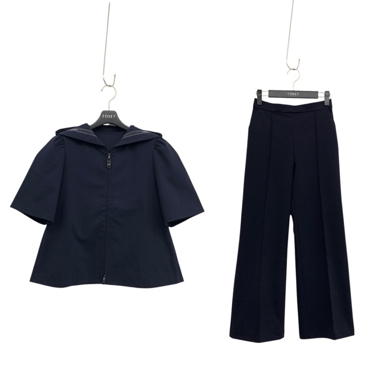 FOXEY NEWYORK フォクシー パーカー・パンツ ジェットセッター ネイビー 38 45199-NSQOY