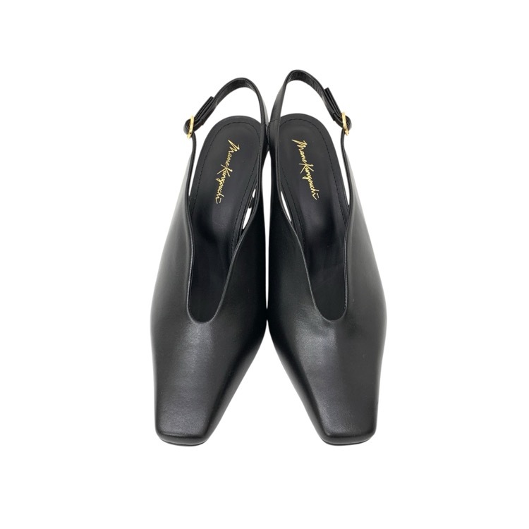 Mame Kurogouchi マメクロゴウチ Curved Line Sling Back Heels スリングバックパンプス 23.5 MM22PF-AC301