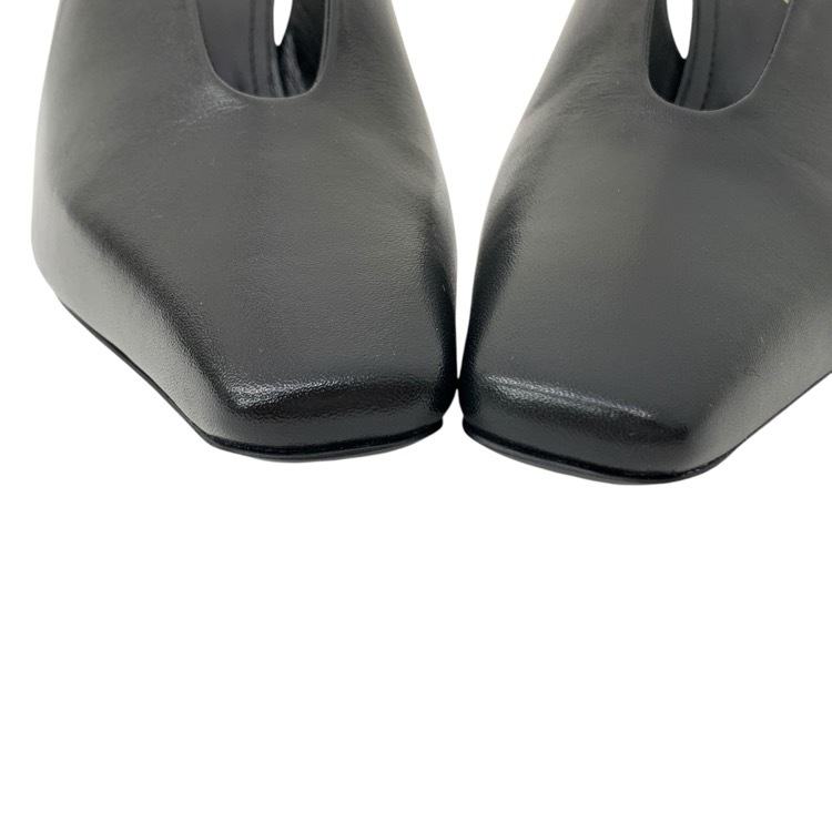Mame Kurogouchi マメクロゴウチ Curved Line Sling Back Heels スリングバックパンプス 23.5 MM22PF-AC301