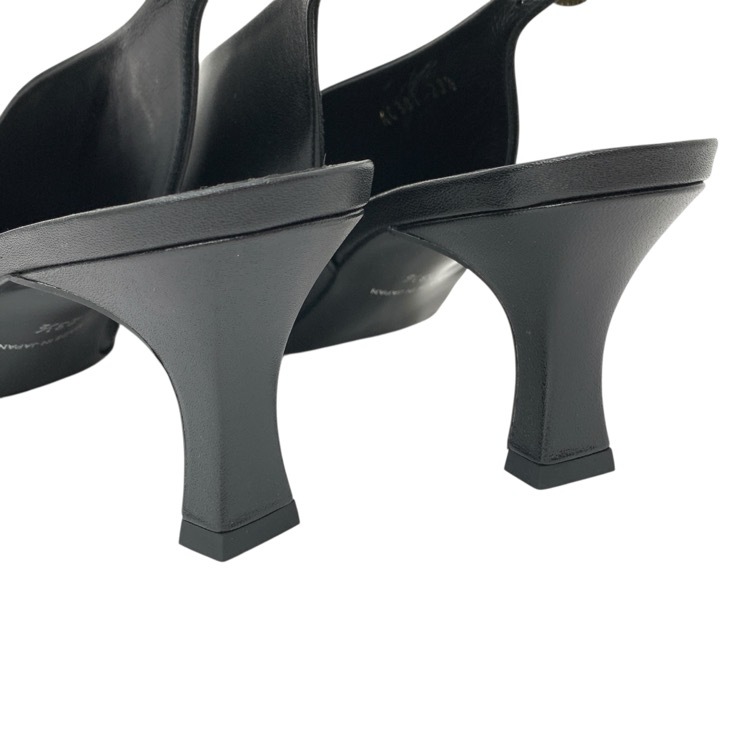 Mame Kurogouchi マメクロゴウチ Curved Line Sling Back Heels スリングバックパンプス 23.5 MM22PF-AC301