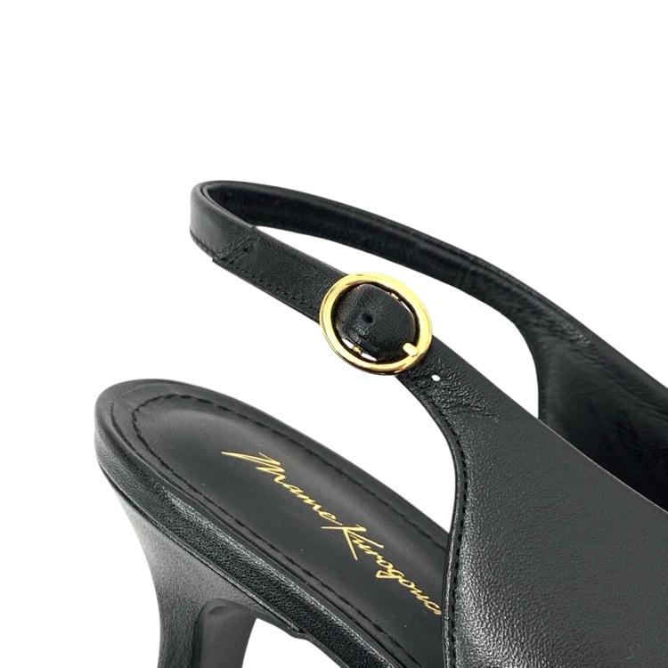 Mame Kurogouchi マメクロゴウチ Curved Line Sling Back Heels スリングバックパンプス 23.5 MM22PF-AC301