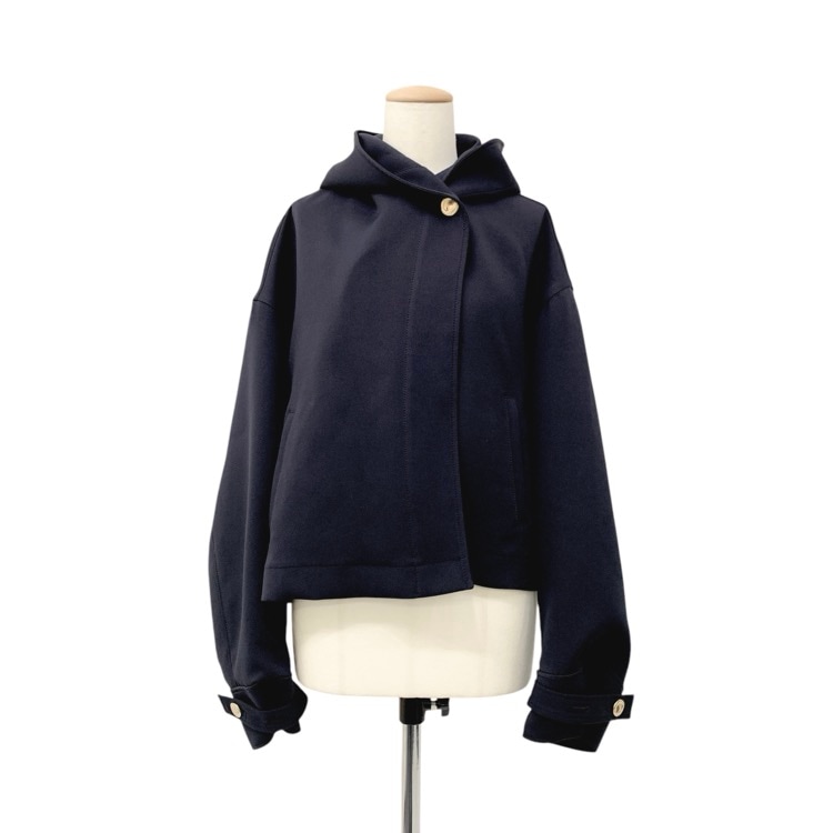 2024SS deres デレス Violetta switch neck feather short coat スイッチネックショートコート メタルボタン ジャケット DER24SS-JK-002