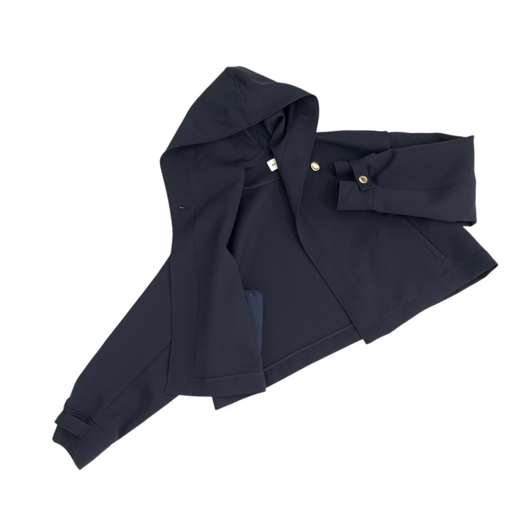 2024SS deres デレス Violetta switch neck feather short coat スイッチネックショートコート メタルボタン ジャケット DER24SS-JK-002