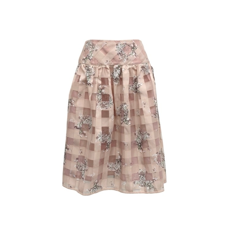 M'S GRACY エムズグレイシー ブーケプリント スカート ピンク 36 317122