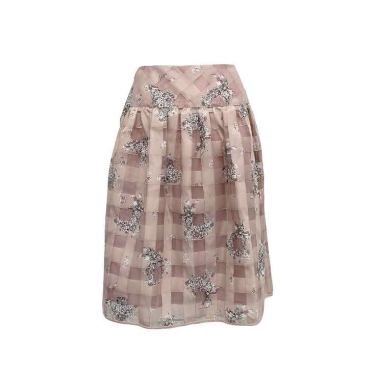 M'S GRACY エムズグレイシー ブーケプリント スカート ピンク 36 317122