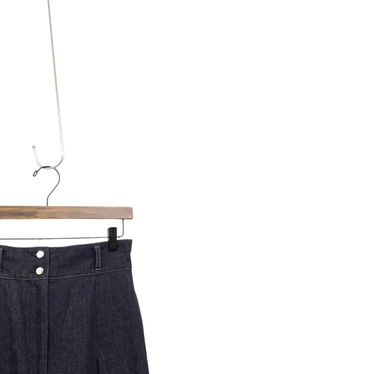 2024SS deres デレス Simone first denim デニムロングスカート インディゴ 1 DER24SS-SK-002