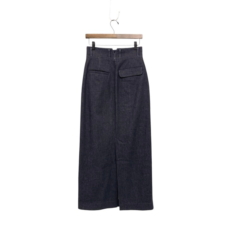 2024SS deres デレス Simone first denim デニムロングスカート インディゴ 1 DER24SS-SK-002