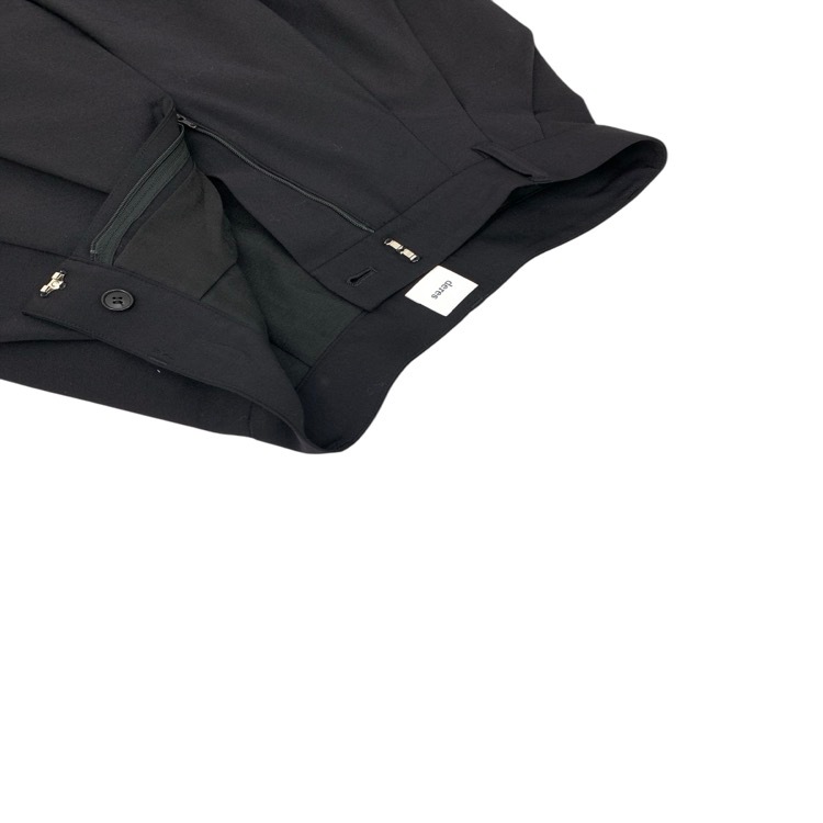 deres デレス Drape pants ドレープ パンツ ブラック 1 DER23AW-PT-001