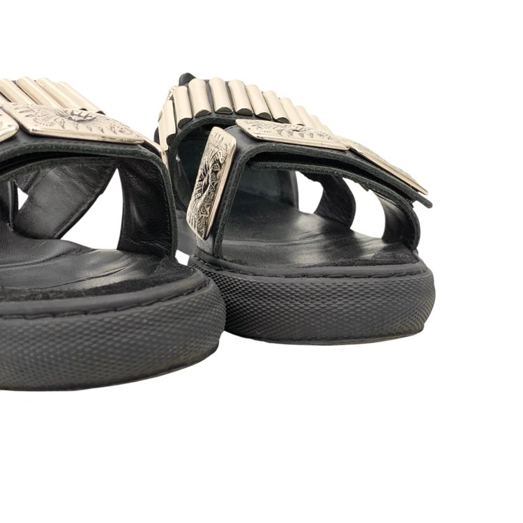 TOGA PULLA トーガプルラ METAL SNEAKER SANDALS メタルスニーカー サンダル ブラック 38/24cm 0923G