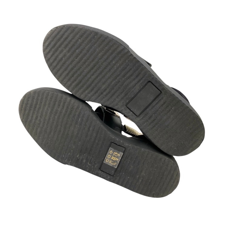 TOGA PULLA トーガプルラ METAL SNEAKER SANDALS メタルスニーカー サンダル ブラック 38/24cm 0923G