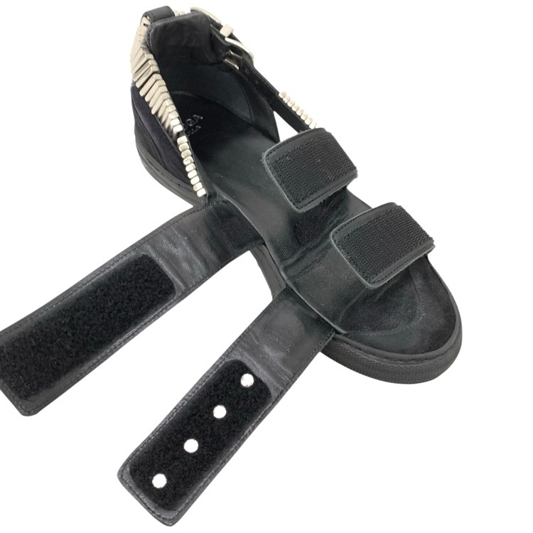 TOGA PULLA トーガプルラ METAL SNEAKER SANDALS メタルスニーカー サンダル ブラック 38/24cm 0923G