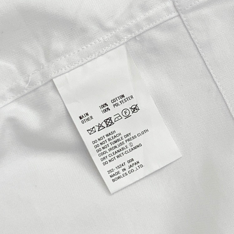 2025AW HYKE ハイク LAYERED OXFORD SHEER SHIRT オックスフォードシアーレイヤードシャツ ブラウス ホワイト 2 252-15247