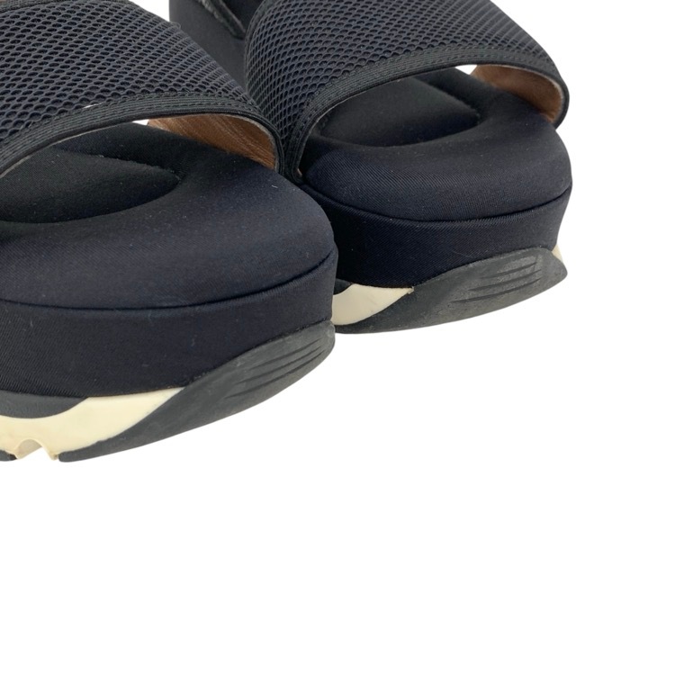 MARNI マルニ プラットフォームサンダル ネイビー 37 SAMSU20G08 TN293