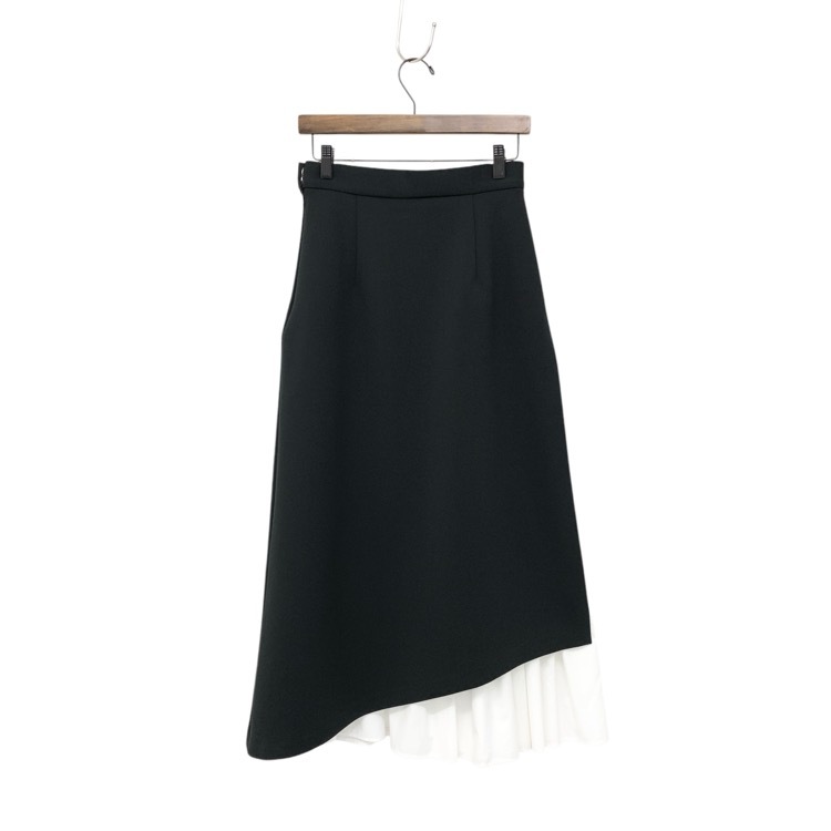 deres デレス Hide & seek skirt ハイドアンドシークスカート レイヤード ブラック 1 DER23AW-SK-002