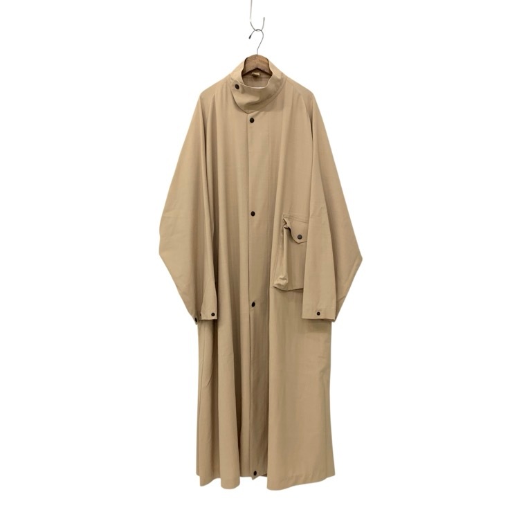 HYKE ハイク WOOL MILITARY COAT ウールミリタリー コート オートミール 5 241-27059