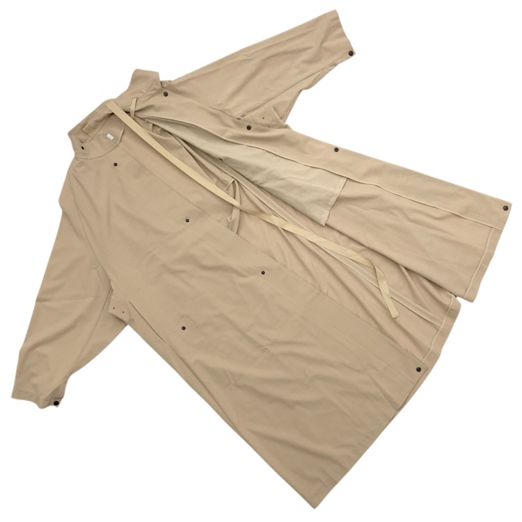 HYKE ハイク WOOL MILITARY COAT ウールミリタリー コート オートミール 5 241-27059