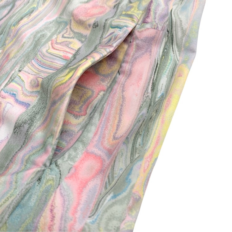Mame Kurogouchi マメクロゴウチ Marble Print Long Sleeve Zip