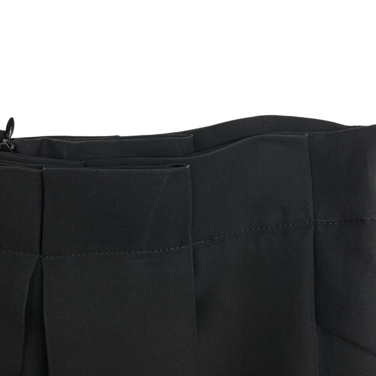 HARUNOBUMURATA ハルノブムラタ スカート HEINER シルクタックロング ブラック 38 HM23S613-FUJ01