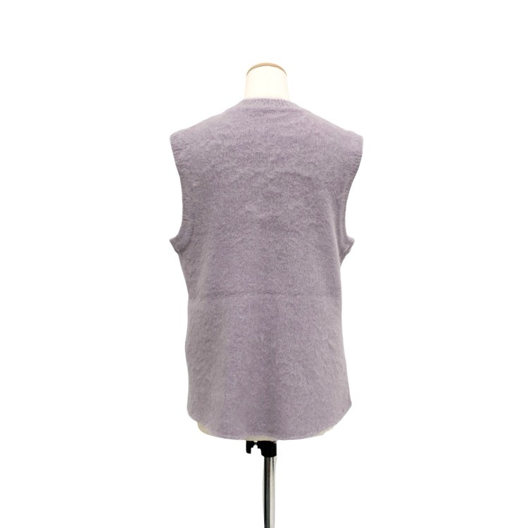 未使用品Mame Kurogouchi マメクロゴウチ Brused Alpaca Sleeveless Knitted Top アルパカノースリーブニットトップ 2 MM23PF-KN716